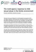 The multi-agency response to child sexual abuse in the family environment: Prevention, identification, protection and support
